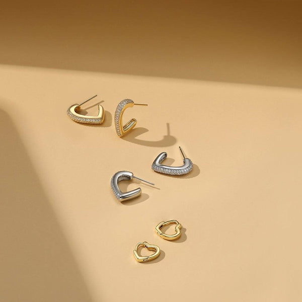 PANSY | Heart Halo Hoop Earrings Perri Foia 