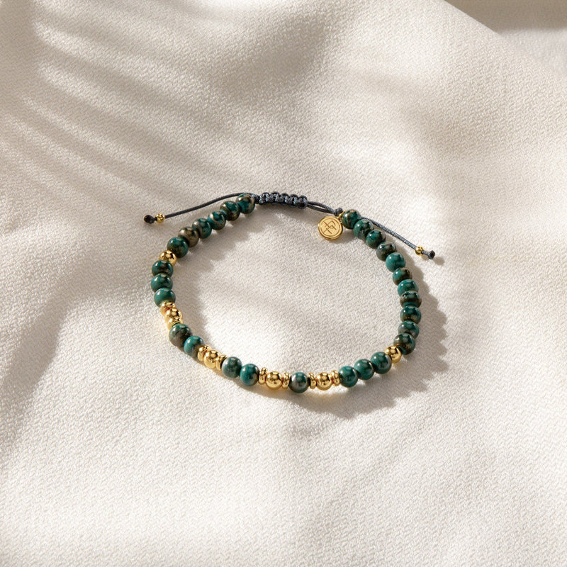 ZENITH | Teal Murano Glass Beaded Bracelet Perri Foia 