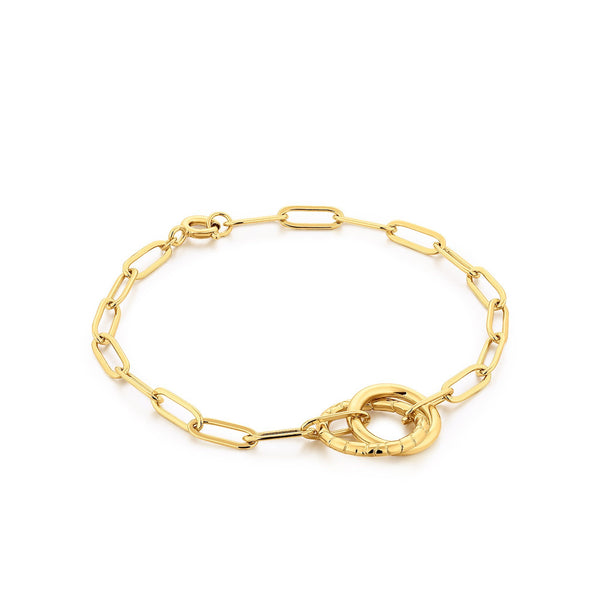 AMOUR | Double Ring Link Chain Bracelet Perri Foia 