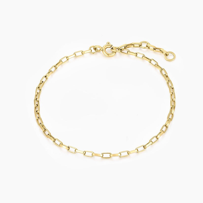 JUNO | Slinky Cable Link Bracelet Perri Foia 14K Gold Plated 