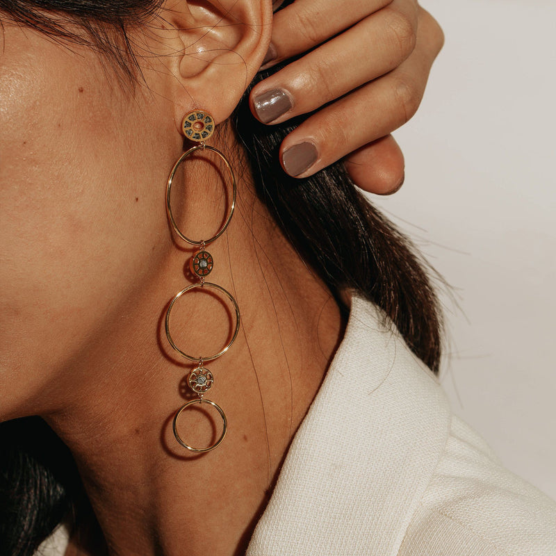 AURA | Triple Drop Earrings Perri Foia 