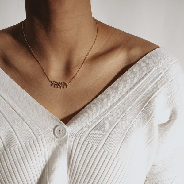 MIEN | Choker Length Zircon Studded Necklace Perri Foia 