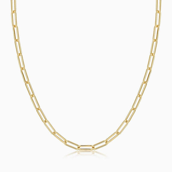 RUELLE | Cable Link Chain Necklace Perri Foia 14K Gold Plated 