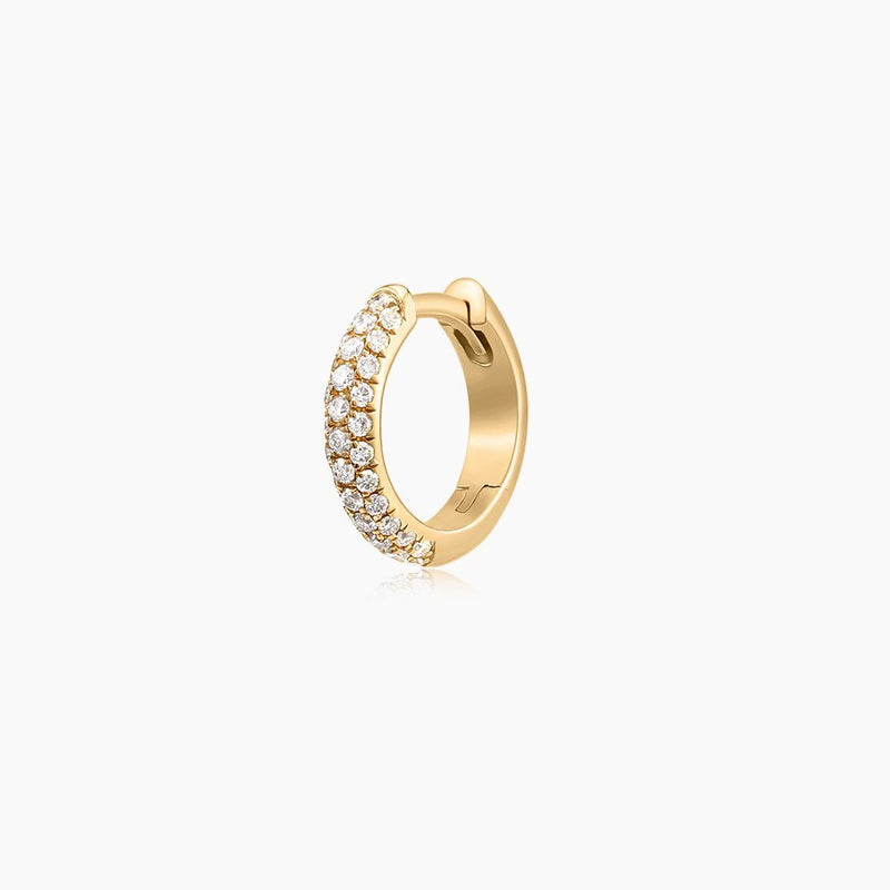 ROBYN | Sparkling Diamond Hoop Earring Perri Foia 14K Solid Gold 