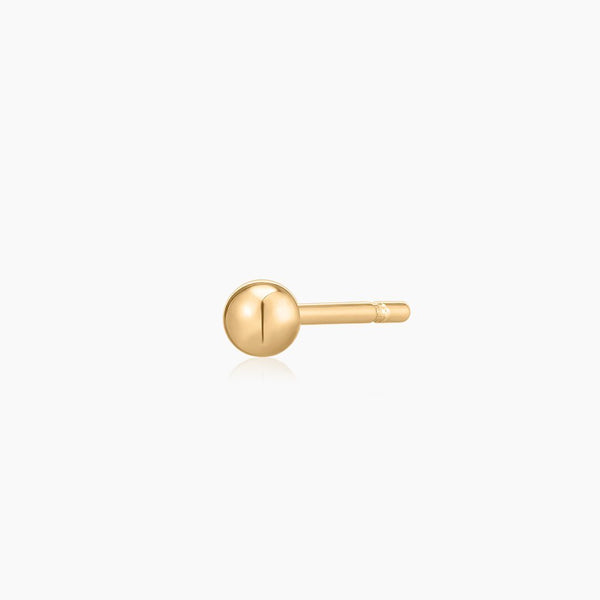 SOTO| Classic Single Ball Stud Earring Perri Foia 14K Solid Gold 3mm 