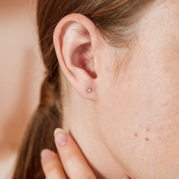 AVALON | Single Diamond Classic Stud Earring Perri Foia 