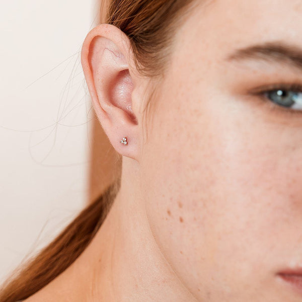 NORMANDY | Topaz Triple Cluster Single Piercing Earring Perri Foia 