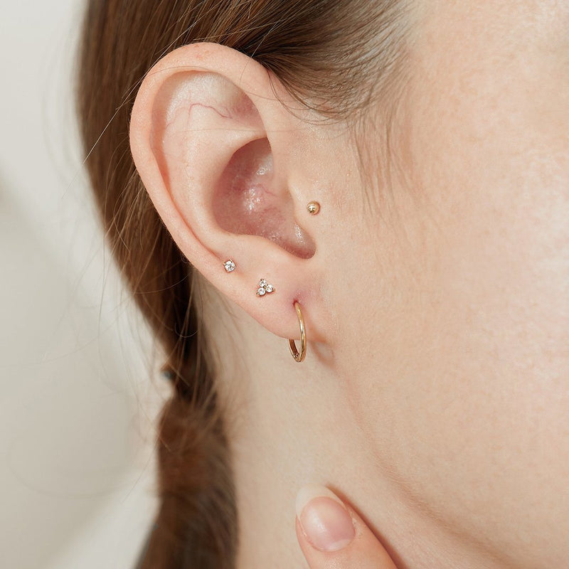 AVALON | Single Diamond Classic Stud Earring Perri Foia 