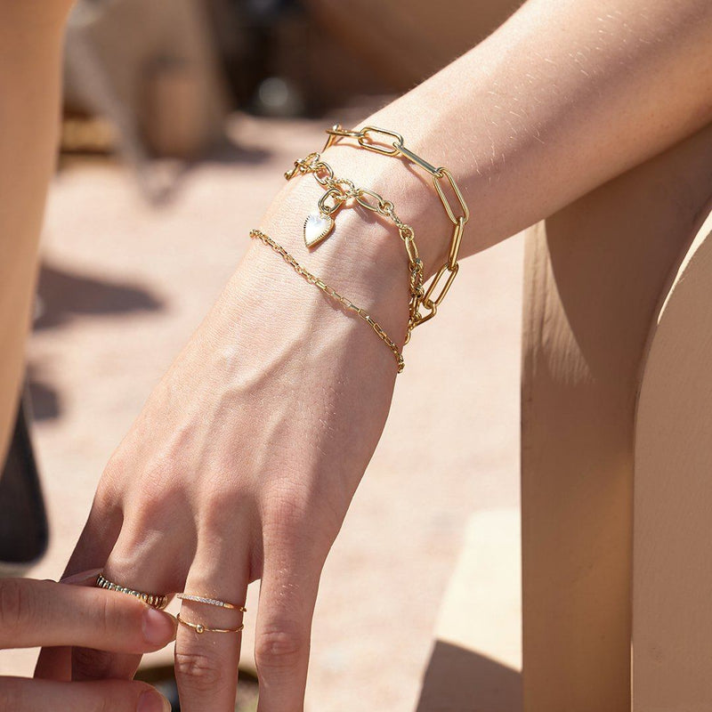 META | Paper Clip Chain Bracelet Perri Foia 