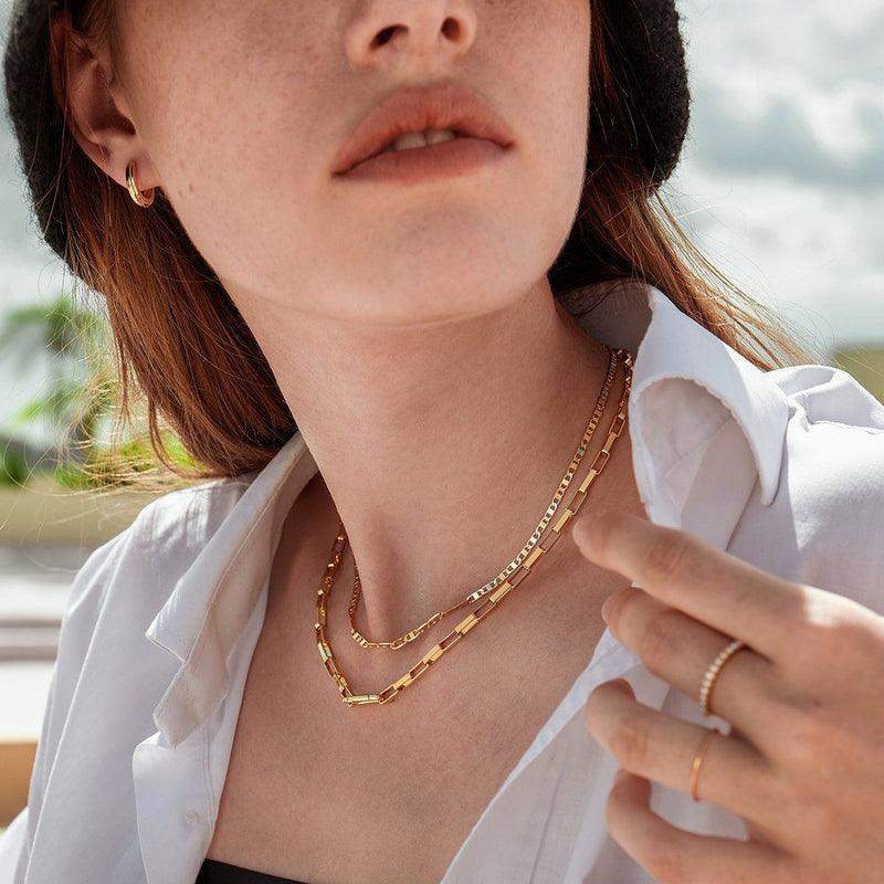 RHODEIA | Flat Mariner Link Chain Necklace Perri Foia 